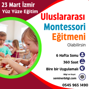 montessori eğitmen eğitimi İzmir