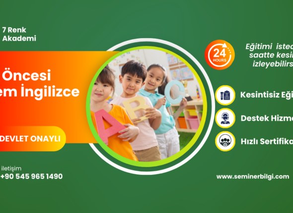 okul öncesi dönem ingilizce sertifika